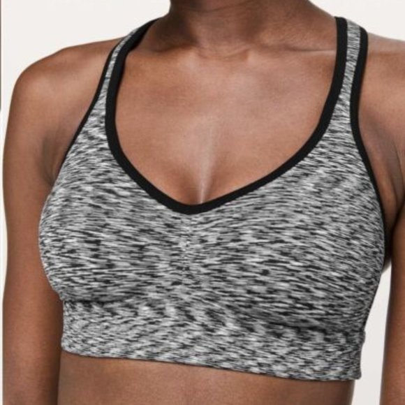 Lululemon Speed Up Lightly Padded Space Dye Sheer T-Back Sports Bra Sz 4 - Picture 8 of 11